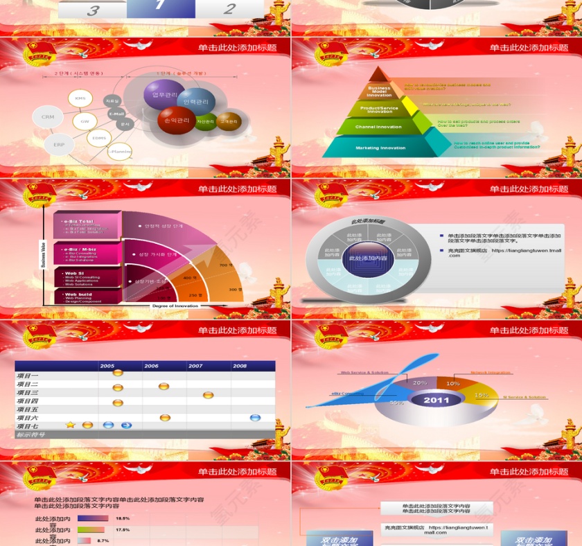 红色大气共青团团委党建廉政报告PPT第3张
