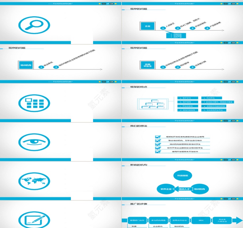 小清新风格企业动态商务动态ppt第2张