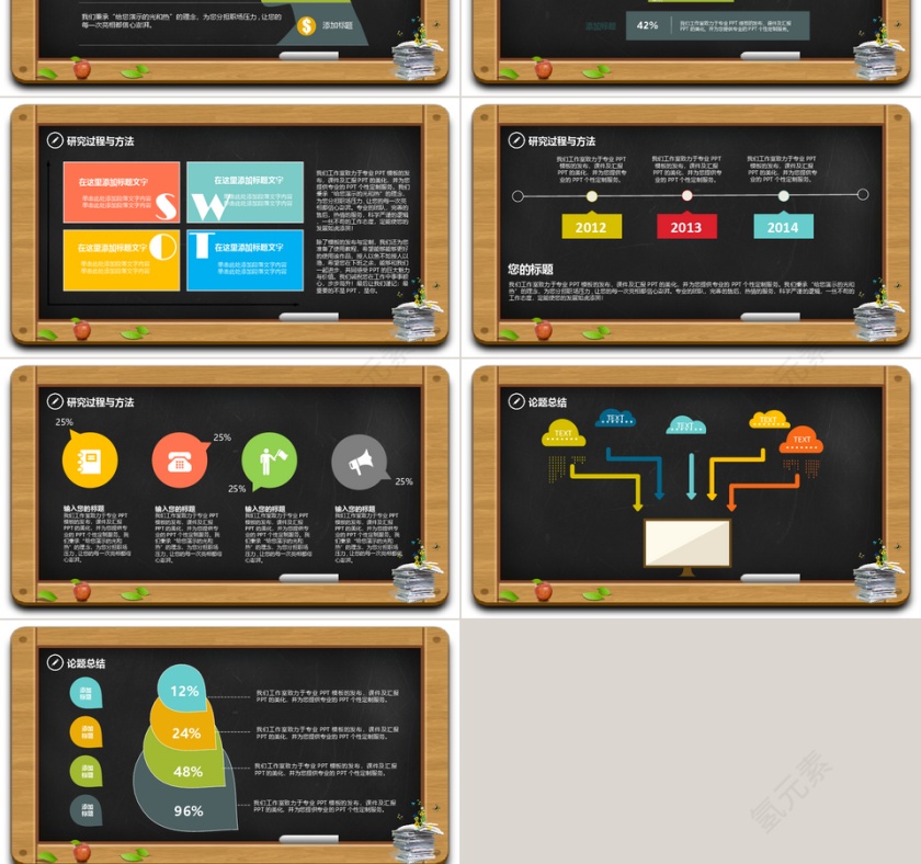 扁平化风格   商务汇报ppt第3张