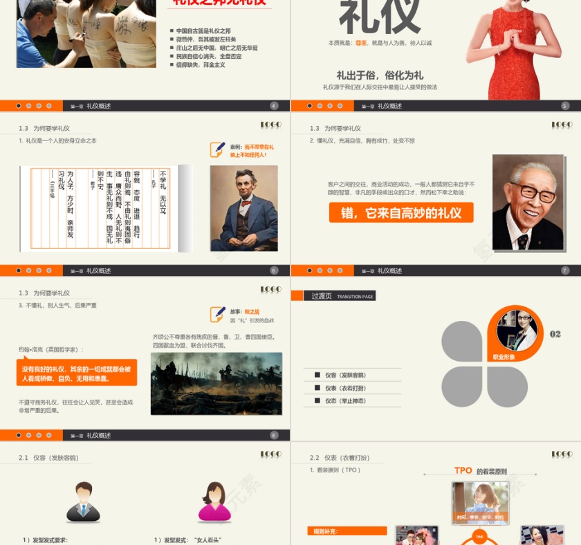 实用礼仪培训讲座课件PPT模板第2张