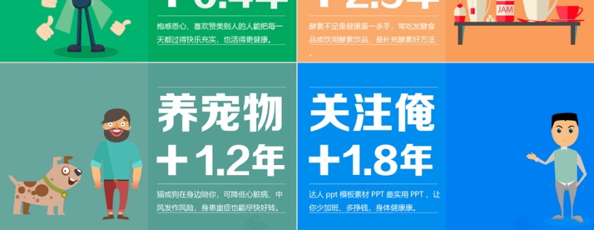 扁平化风格   商务汇报ppt第3张