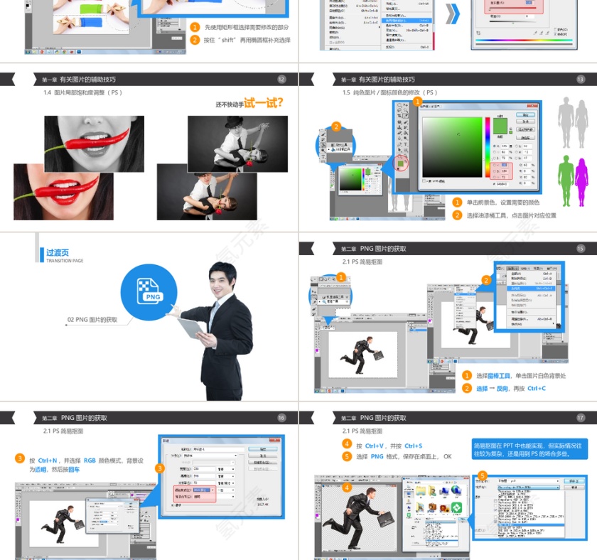 简约小清新风格公司培训PPT通用模板第3张