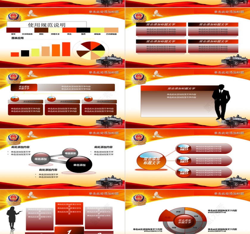 公安警察特警党建大气总结报告第2张