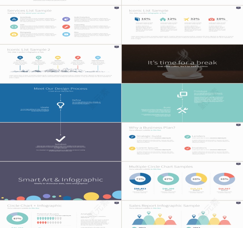 PPT模版商务会议策划总结年终动态预览图第2张