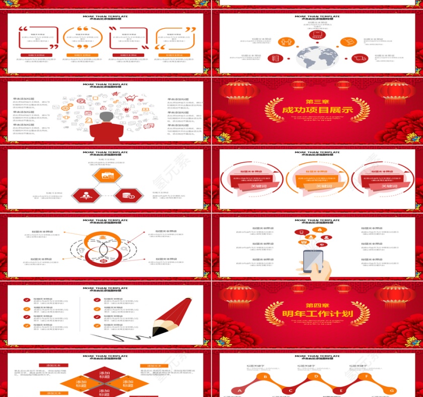 新年工作总结汇报PPT模板第2张