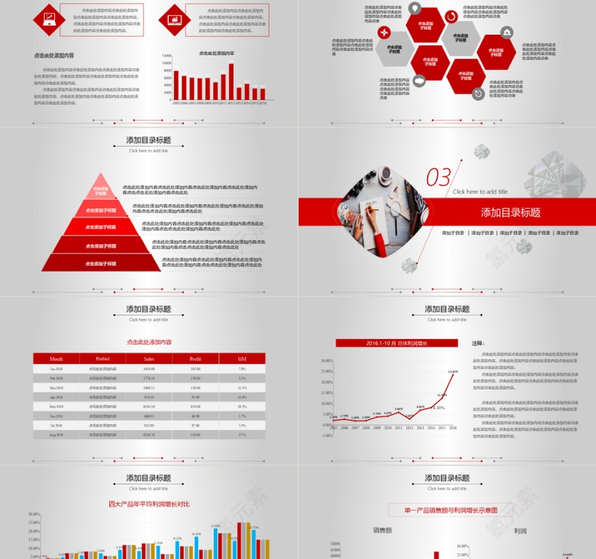互联网金融简约PPT模板第5张