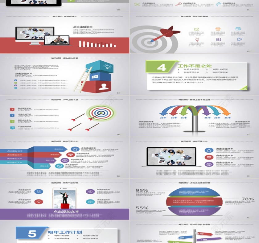 工作汇报年终总结PPT第3张