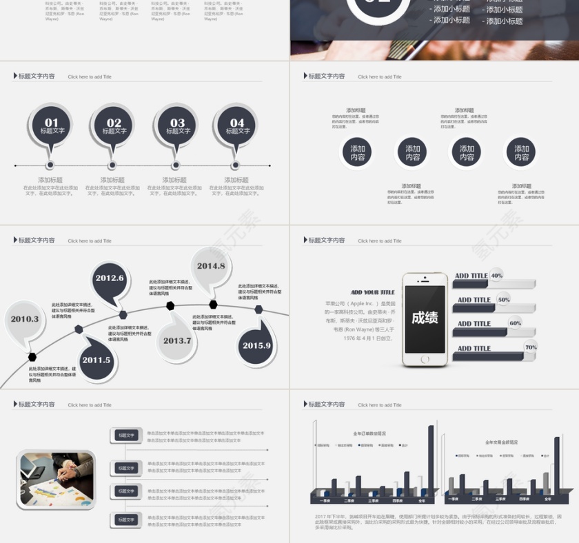 财务报告数据分析PPT模板第3张