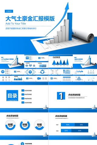 财务报表工作总结PPT模板