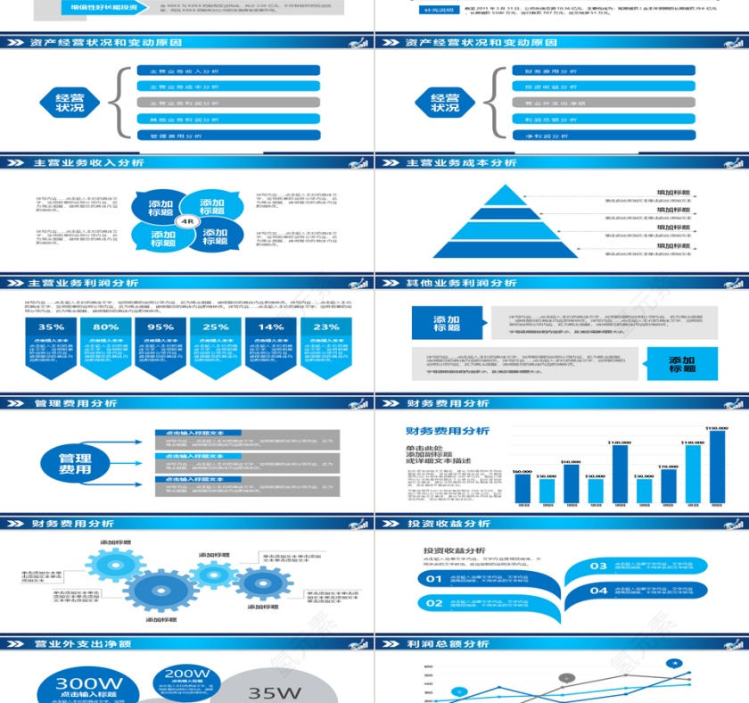 企业财务数据分析统计报告通用P第3张