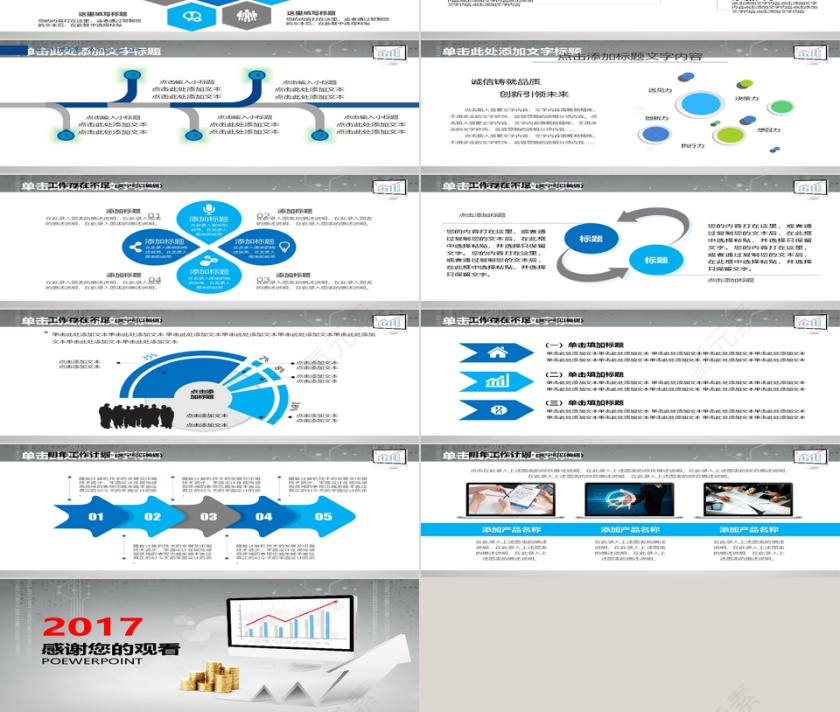 2017年度财务总结汇报PPT第3张