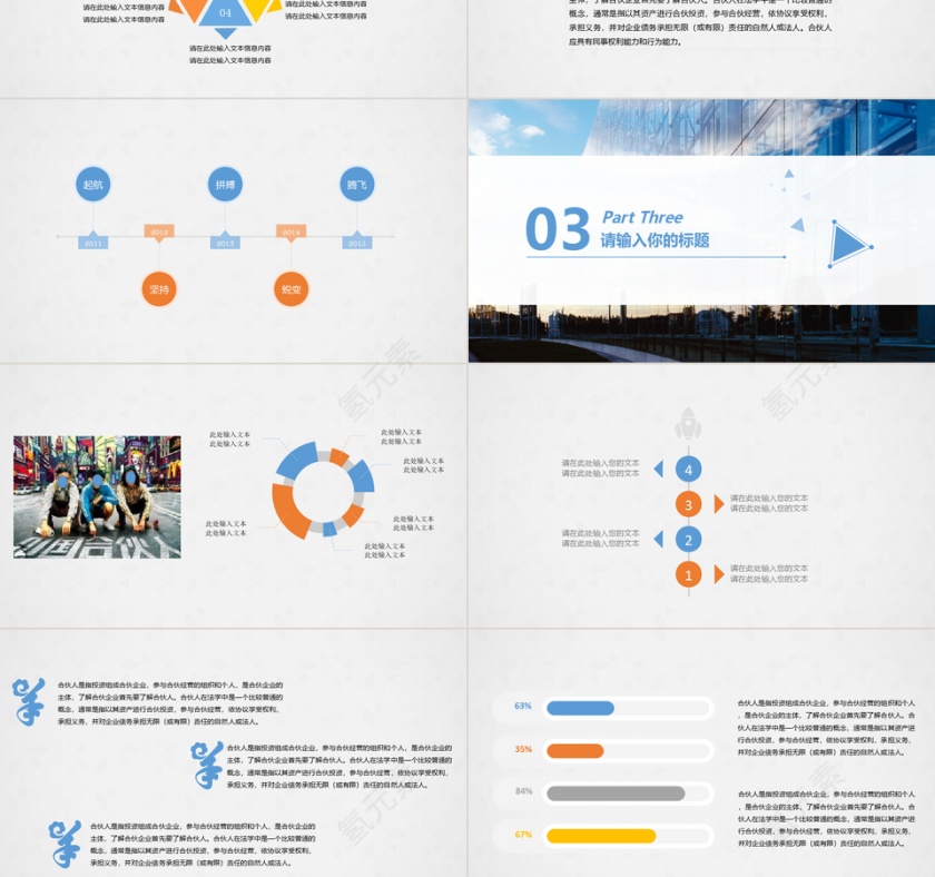 商业计划书工作报告ppt模板第3张
