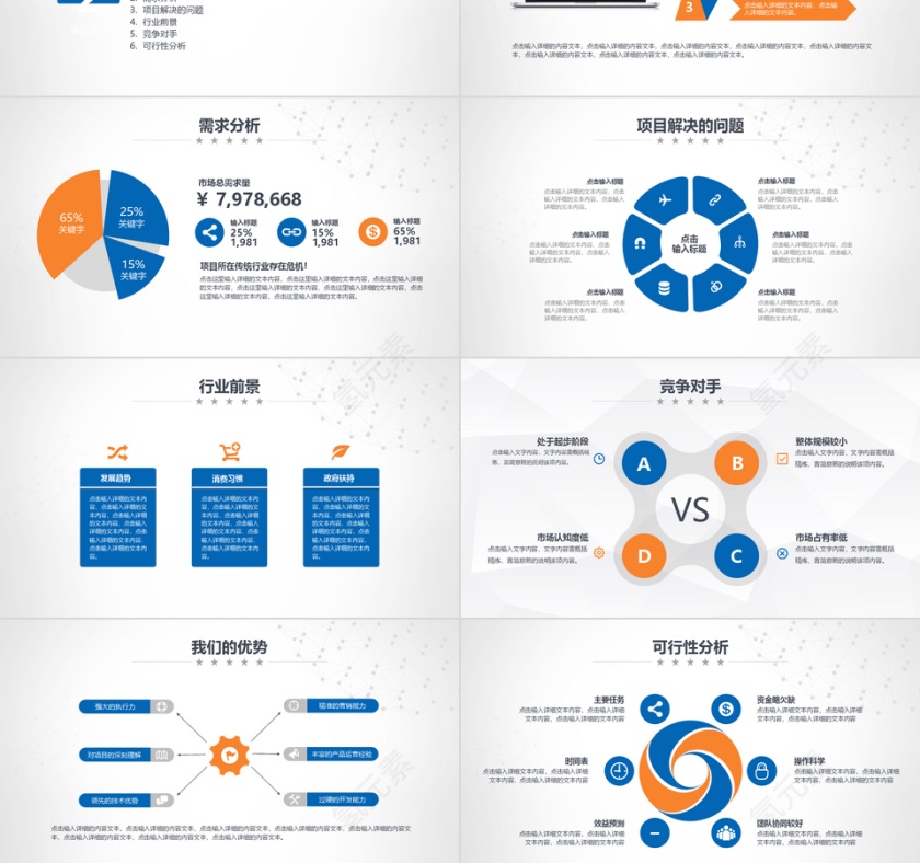 商业计划书PPT模板第3张