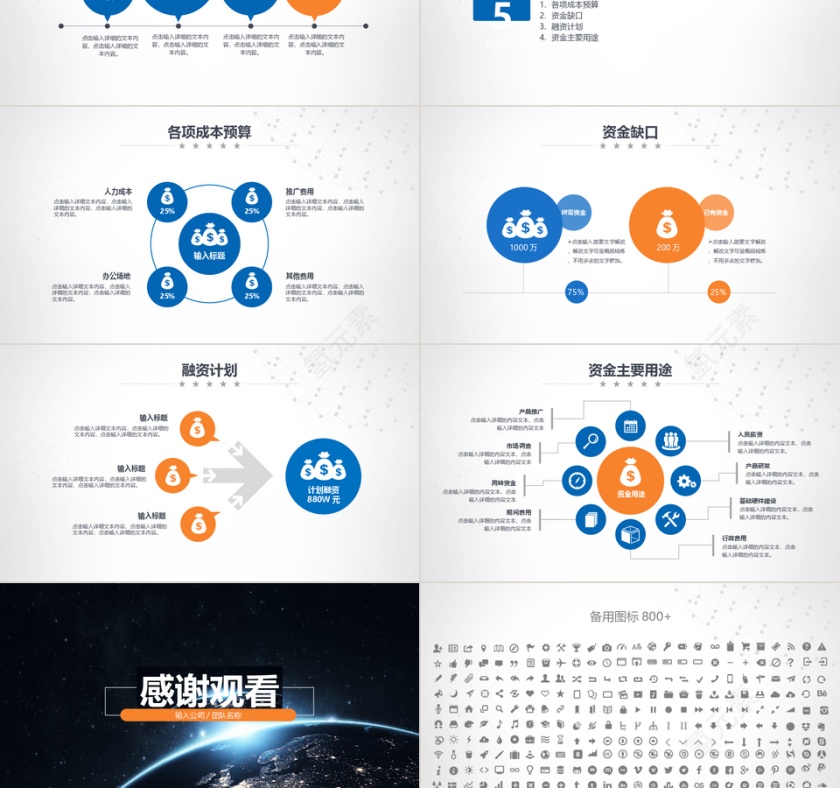 商业计划书PPT模板第6张