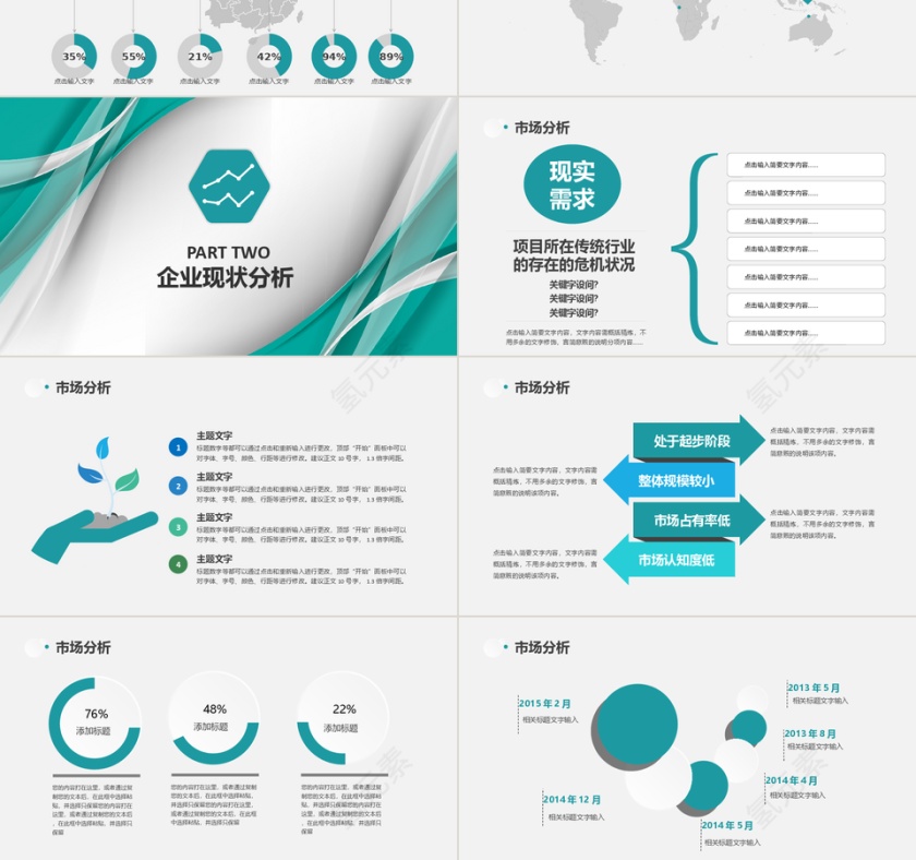 商业计划书工作报告ppt模板第3张