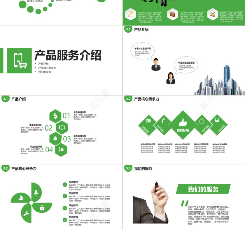 绿色简约商业融资计划书第3张