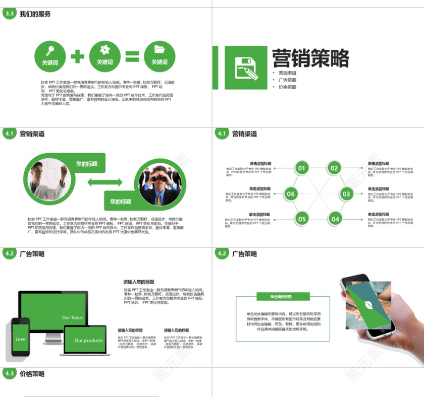 绿色简约商业融资计划书第4张