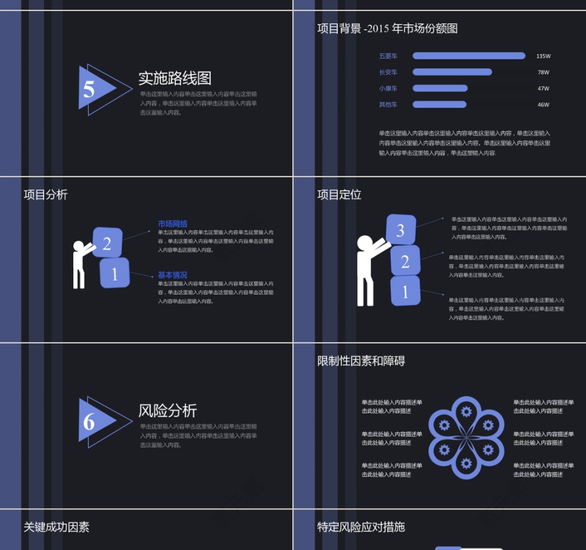 黑蓝色简约大气商业计划书PPT第4张
