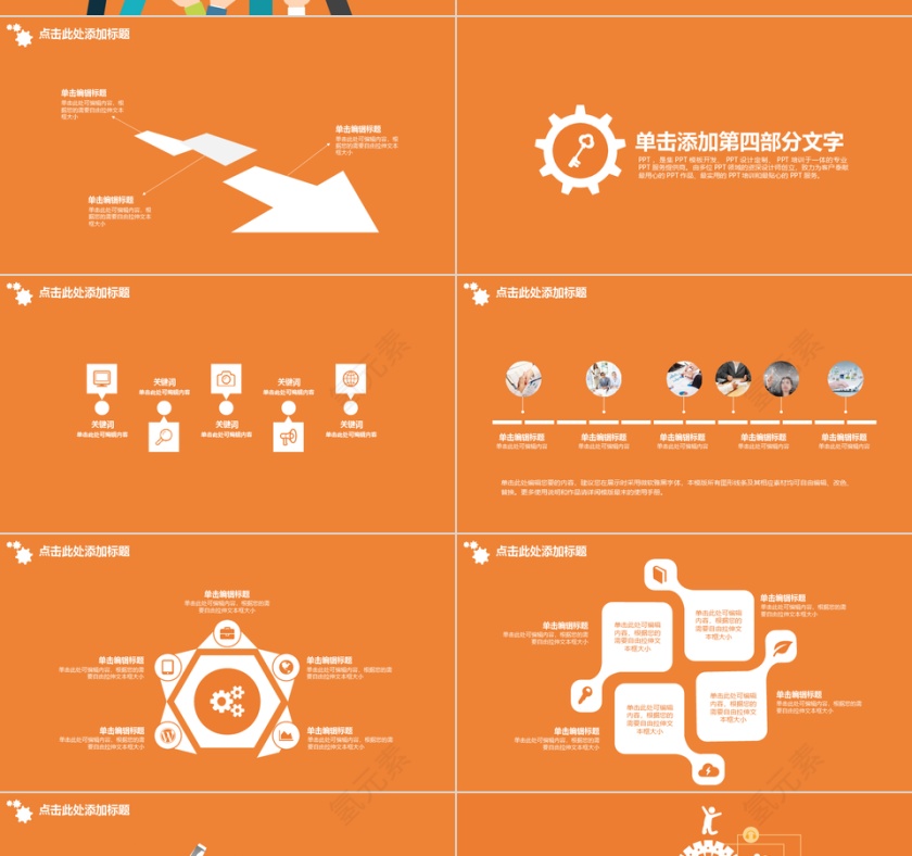橙色ppt第4张