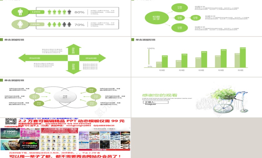 创意小清新PPT模板第3张