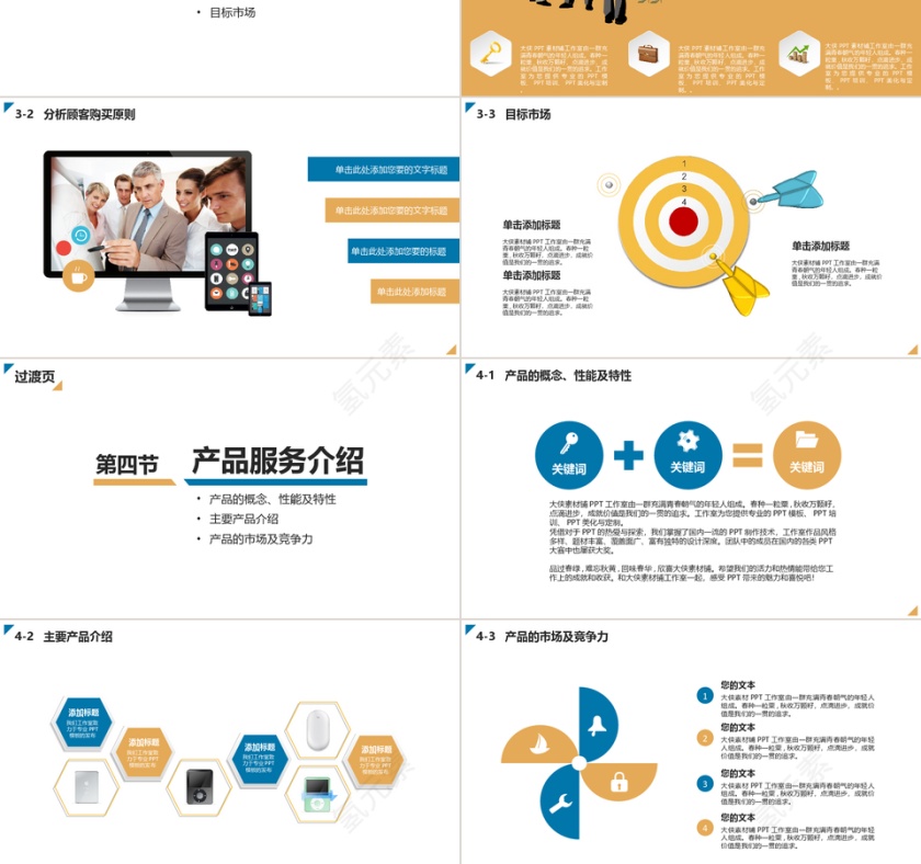 PPT模版融资路演团队金融方案第3张