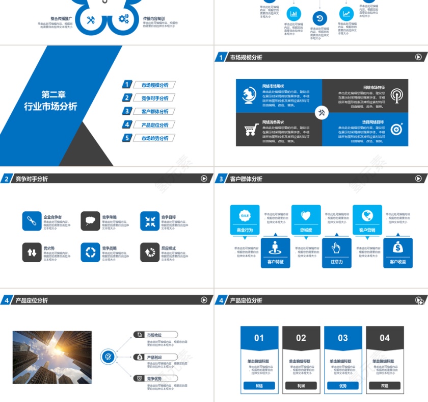 通用商业计划书策划书PPT模板第3张