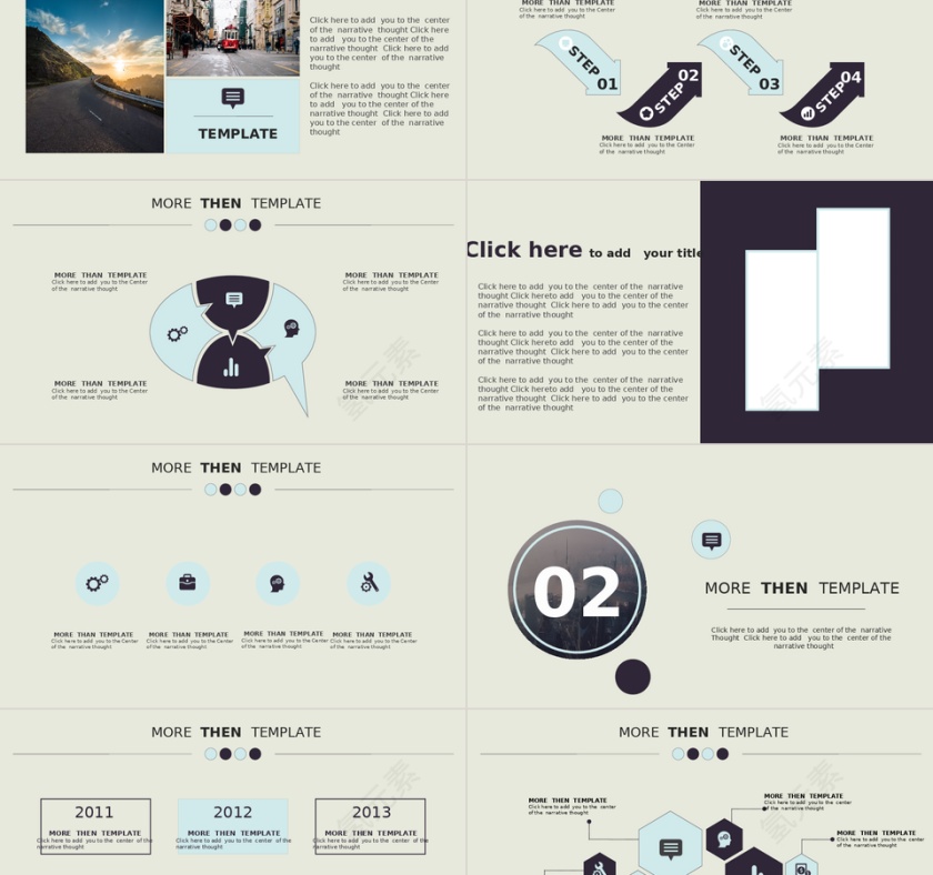 素雅 中国风 PPT模板 创意第2张