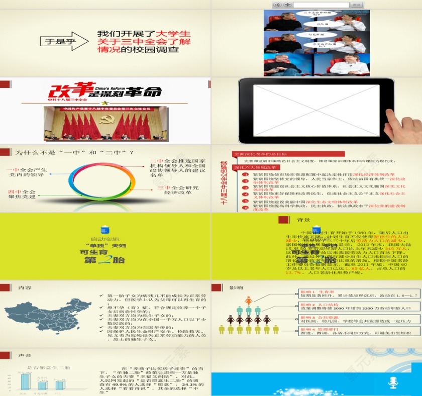 十八届三中全会PPT第2张