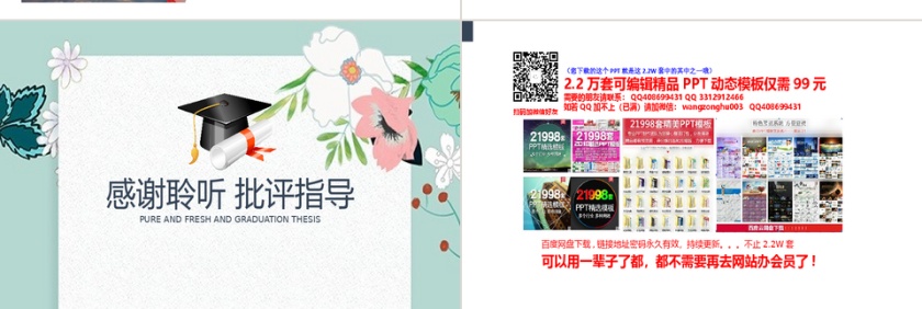 清新毕业论文答辩PPT第5张