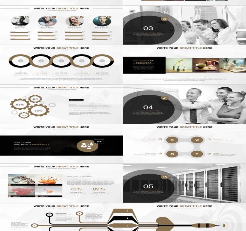 商务风新员工培训教育PPT模板第2张