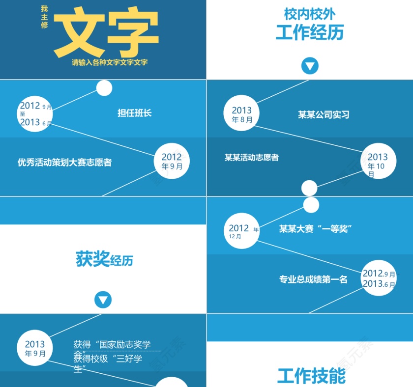 岗位竞聘竞选个人求职简历ppt第2张