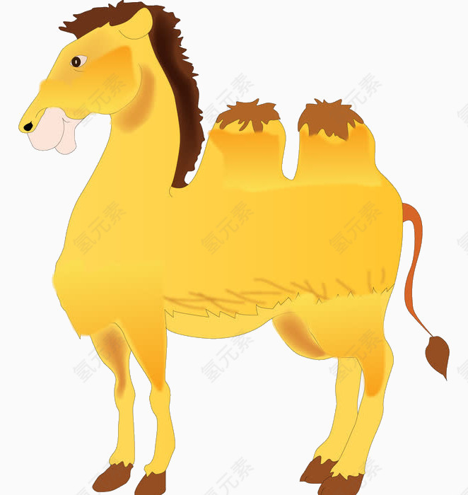 手绘骆驼