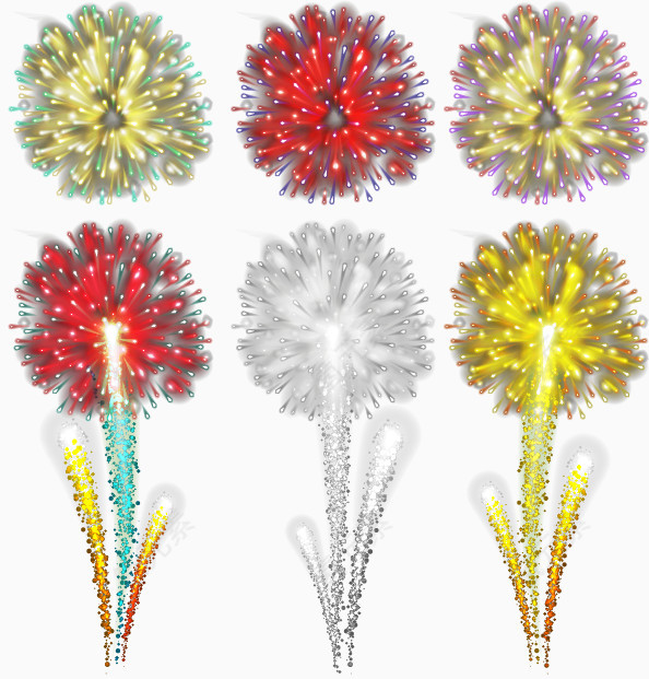 节日喜庆烟花矢量元素