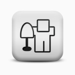 磨砂白广场图标社会媒体标志Digg标志社会媒体标识图标