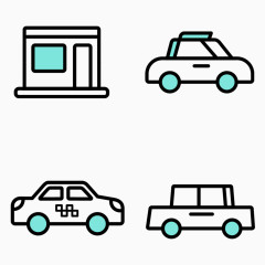 交通工具图标