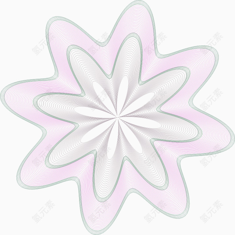矢量证书防伪花纹底纹素材