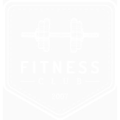 健身训练器材标签矢量图