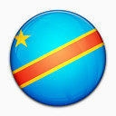 国旗民主共和国刚果国世界标志