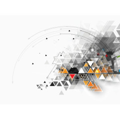 几何线条科技元素