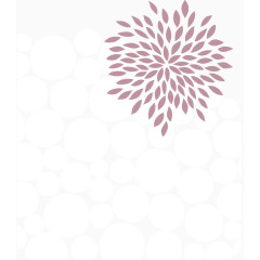 花朵圆圈点点背景 