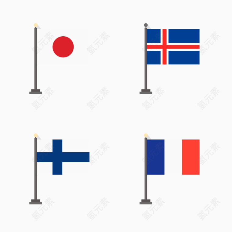矢量国家国旗