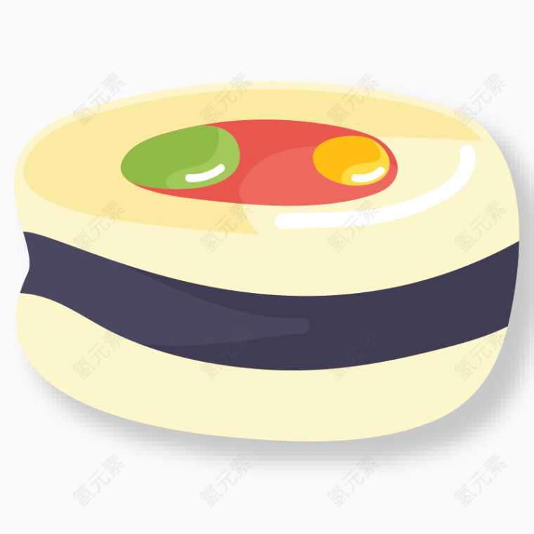 卡通日本食物寿司