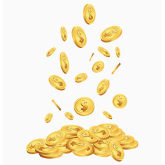 洒落的金币