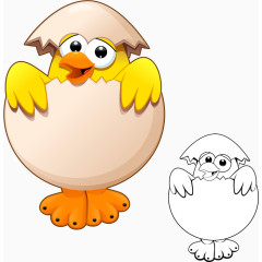 破壳而出的小鸡