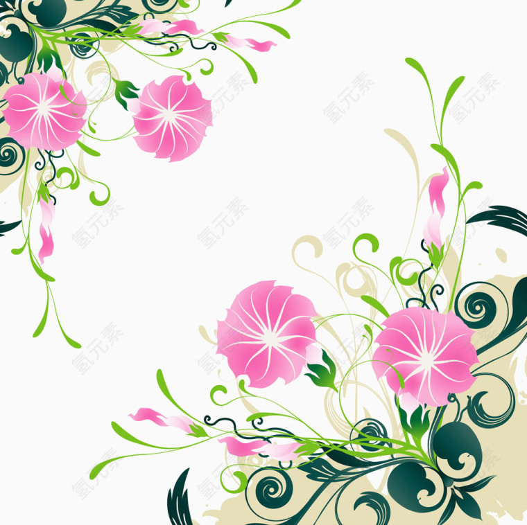 花纹图案矢量素材