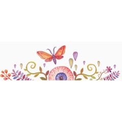 彩绘效果花纹装饰元素