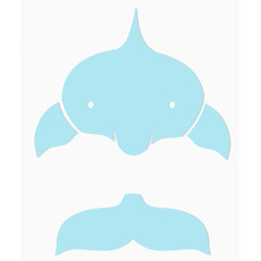 夏日卡通可爱鲸鱼鱼