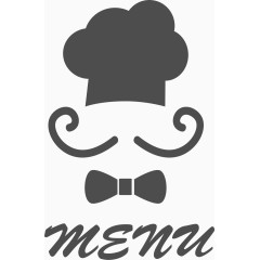 矢量厨师的菜单