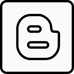 博客博客谷歌标志社会社交媒体作家写作rcons社会