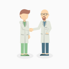 卡通扁平化医院医生